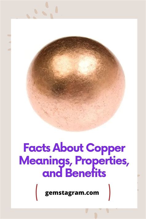 Copper Meanings Properties And Benefits