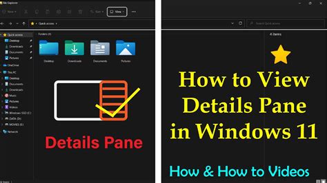 How To Show Details Pane In File Explorer In Windows Details Pane