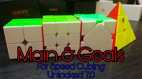 Mains And Goals For Cubelelo Speed Cubing Unlocked 70 Youtube