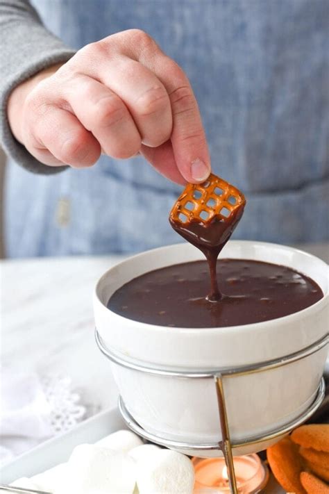 Easy Chocolate Fondue Recipe Leigh Anne Wilkes