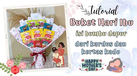 CARA MEMBUAT BUKET BUMBU MENGGUNAKAN KERTAS KADO DIY BOUQUET EASY