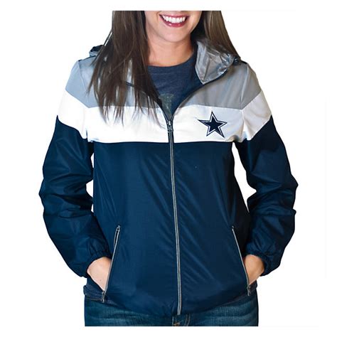 Dallas Cowboys Womens Striped Hood Jacket Outerwear Other Womens