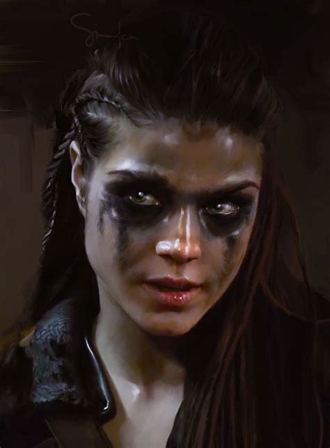 Octavia Blake Warrior Makeup The 100 Poster The 100 Characters A