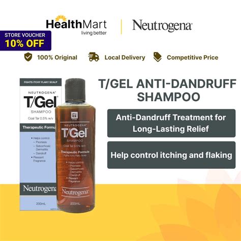 Sg Neutrogena Tgel Therapeutic Formula Shampoo 200ml Anti Dandruff