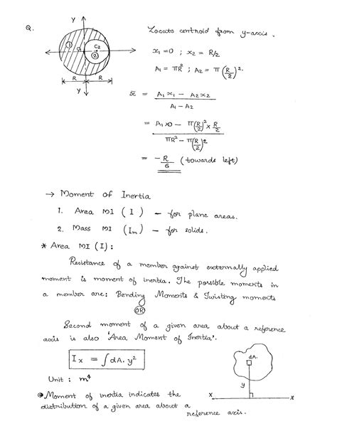 SOLUTION Centre Of Gravity And Moment Of Inertia Studypool