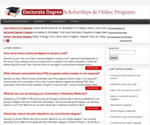 Doctorate-degree.org: Doctorate PhD Degree Scholarships and Online Programs