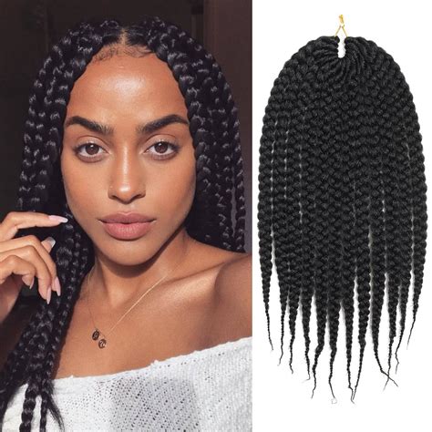 Buy Box Braids Crochet Hair 14 Inch 6 Packs Medium Goddess Box Braids Crochet Hair Soft Pre