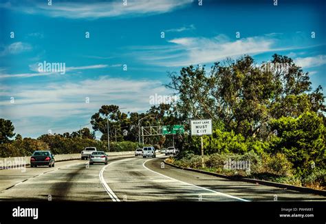 traffic   freeway southbound california usa stock photo alamy
