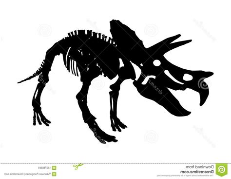 Dinosaur Skeleton Vector At Collection Of Dinosaur