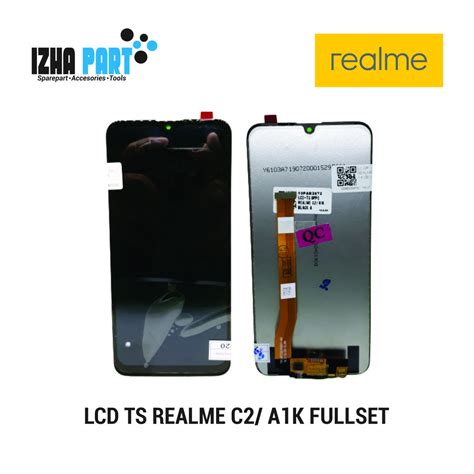 Jual Lcd Realme C2 Realme A1k Black Contras Fullsettouchscreen