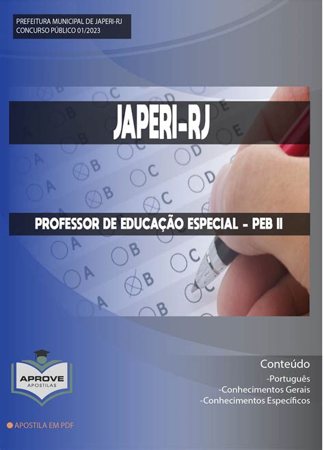 Apostila Japeri Professor De Educa O Especial Peb Ii Aprove