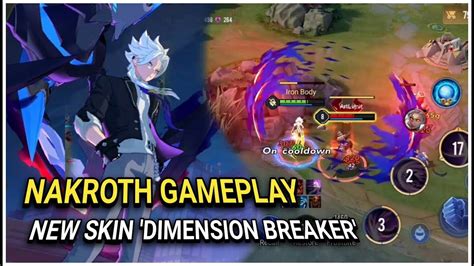 New Skin Nakroth Dimension Breaker Arena Of Valor Gameplay Youtube