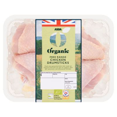 Asda Organic Free Range Skinless Boneless Chicken Thighs