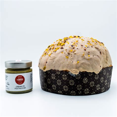 Panettone Artigianale Al Pistacchio Con Crema I Cucci