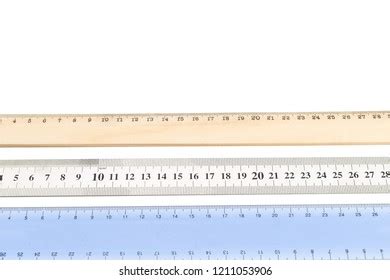 Realistic Tape Rulers Set Isolated On Stock Vector Royalty Free