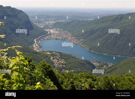 Europe Italy Como Lanzo D Intelvi Val D Intelvi View From