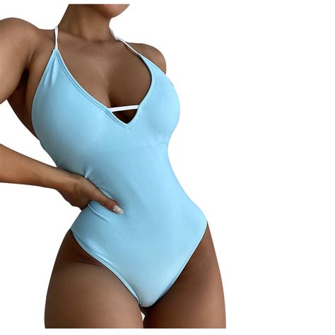 Cethrio Bikini Swimsuit For Womens 2024 Fashion Sexy Ladies One Piece