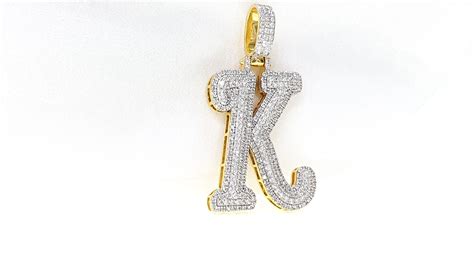 Solid Gold Letter K Pendant At Johnggonzales Blog