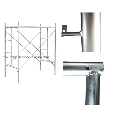 Cross Bracing Lock Steel Frames Walk Through Scaffolding Work China