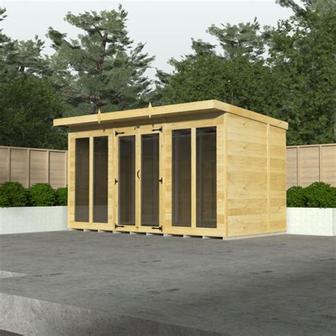 Total Sheds Ft X Ft Pent Summer House Full Height Window Wayfair