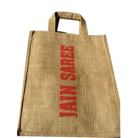 Printed Jute Shopping Bag Size 10x15 Inch Capacity 3 5 Kg At Rs 20