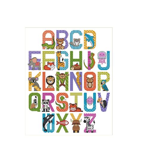 Animal Alphabet Cross Stitch Patterns