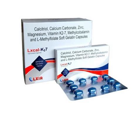 Lxcal K Calcitriol Calcium Carbonate Zinc Magnesium Vit K