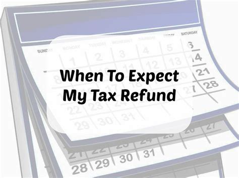 Three Stacks Of Tax Refund With The Words When To Expect My Tax Refund