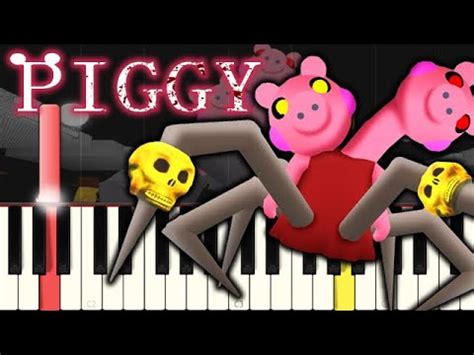 Piggy Roblox Spider Piggy Soundtrack Piano Tutorial Youtube