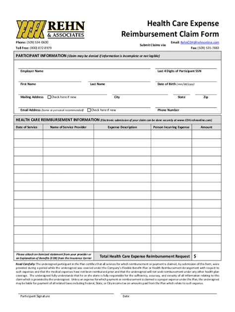 Fillable Online Request For Reimbursement Myuhc Fax Email Print