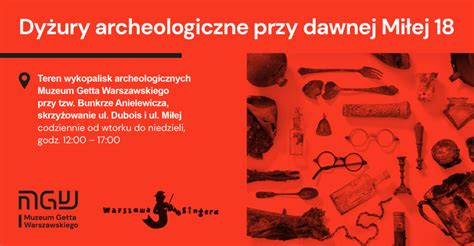 Fundacja Shalom Dyżur archeologiczny przy dawnej Miłej 18 Muzeum