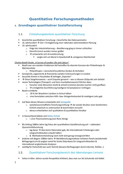 Quantitative Forschungsmethoden Grundlagen Quantitativer