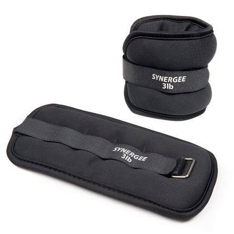 Synergee Comfort Fit 6lb Fixed Ankle Wrist Weights Set Of 2 One Size