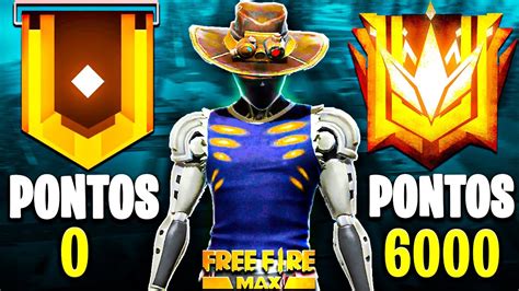 DO OURO AO MESTRE FREE FIRE MAX SOLO VS SQUAD EM 3 HORAS TEMPORADA