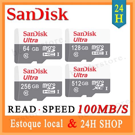 Sandisk Ultra A1 Cartão de memória 128GB Para Celular Micro sd cards