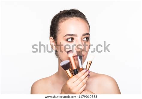 Beauty Portrait Smiling Beautiful Half Naked Stock Photo 1179010333