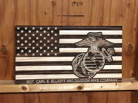 Wooden Military Flag, Personalized Flag, Rustic Flag, Army Flag, Navy ...