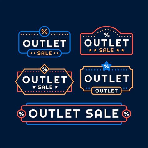 Outlet Logo Vectors And Illustrations For Free Download Freepik