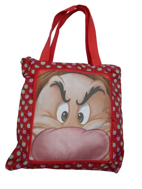 borsa disney sette nani brontolo rosso  xcm