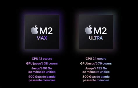 Consomac Le Mac Studio Et Le Mac Pro Passent Aux Puces M Max Et M Ultra