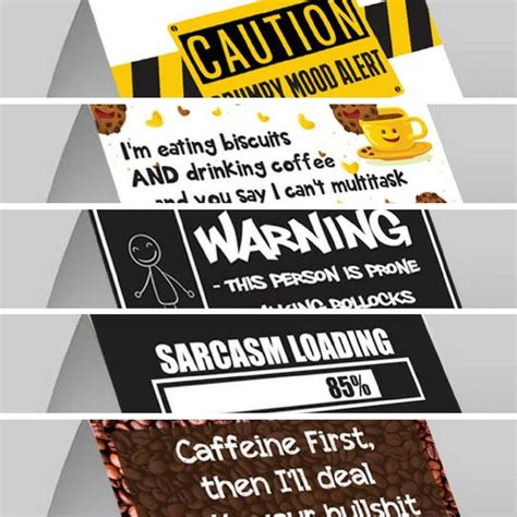 Funny Joke Office Desk Signs Multipack The Boss / Senior