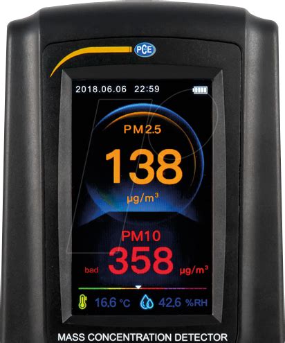 PCE RCM 11 Partikel Massenkonzentration Messgerät PCE RCM 11 bei