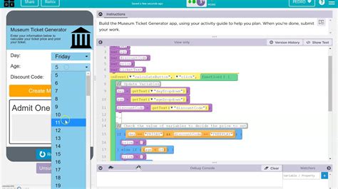 Code Org Unit 4 Lesson 8 Recording YouTube