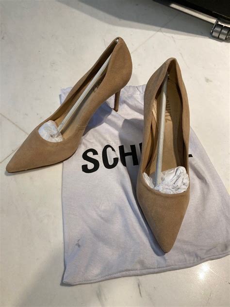 Schutz Nude Beige Suede Pumps Heels Women S Fashion Footwear Heels