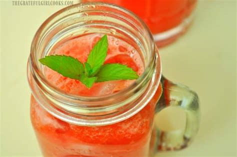 Watermelon Agua Fresca W Lime And Mint The Grateful Girl Cooks