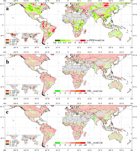 Spatial Trend Maps Of Meteorological And Vegetation Drought From