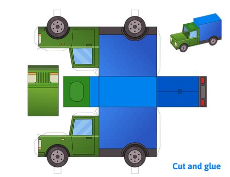 Paper Truck Template