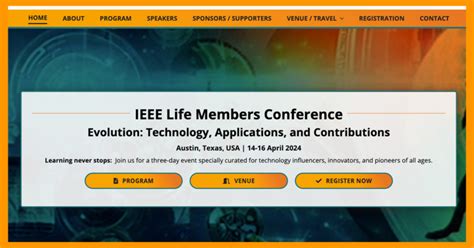 Registration Is Open For The Ieee Life Members Conference Ieee Life Members