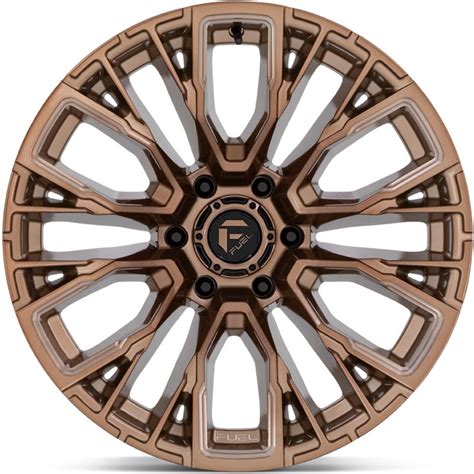 Fuel D Rebar Platinum Bronze Milled Wheels Wheelonline