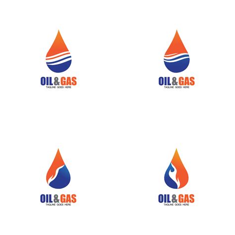 Oil and Gas logo design vector icon template 3255276 Vector Art at Vecteezy